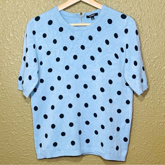 PREMISE LIGHTWEIGHT POLKA DOT SWEATER - Picture 8 of 11
